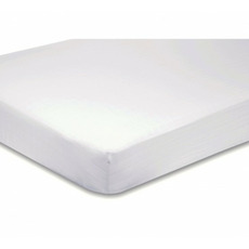 Miniature Ensemble Drap + Drap housse pour Prêt à dormir 120/130 x 190 cm - Coloris blanc - INCASA N° 0