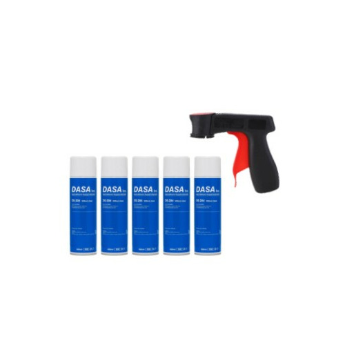 Pistolet adaptateur + 5 Colle Spray Haute Température 500ml -
