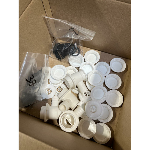 ATTENTION Produit imparfait | Bonde blanche siphon sortie diamètre 25 pour caravane et camping-car﻿ - ZADI (JOINTS FIN)