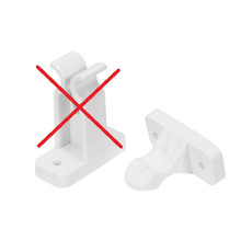 Miniature ATTENTION Produit imparfait | ARRET DE PORTE BLANC CHALLENGER CHAUSSON ET POUR MOBIL-HOMES N° 0