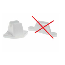 ATTENTION Produit imparfait | Arrêt de porte en plastique blanc