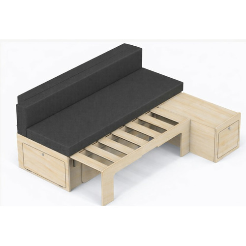 Matelas pour fourgon/van - PETIT Lit -  164 x 112 cm - 7 cm Mousse Haute Densité ( 28 kg/m³ ) + 3 cm Mémoire de Forme