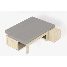 Miniature Matelas pour fourgon/van - PETIT Lit -  164 x 112 cm - 7 cm Mousse Haute Densité ( 28 kg/m³ ) + 3 cm Mémoire de Forme N° 3