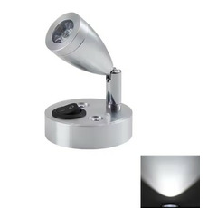 Miniature ATTENTION Produit imparfait | Lampe de lecture LED 12V avec interrupteur et tête orientable 360° - ARGENT - LUMIERE FROIDE N° 2