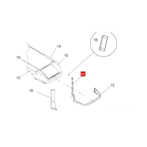 Pied de cabine  challenger 288 2018