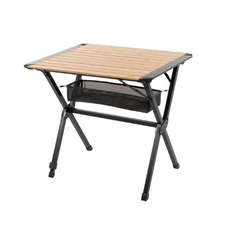 Miniature TABLE BAMBOU/ALU MENDOZA ENROULABLE -  80x60cm - CARBEST N° 12