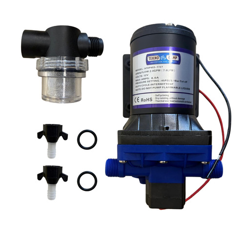 Pompe à eau Haute Performance  12V – Série 2095 (7L/min – 1,4 Bar) - TEKNO CAMP