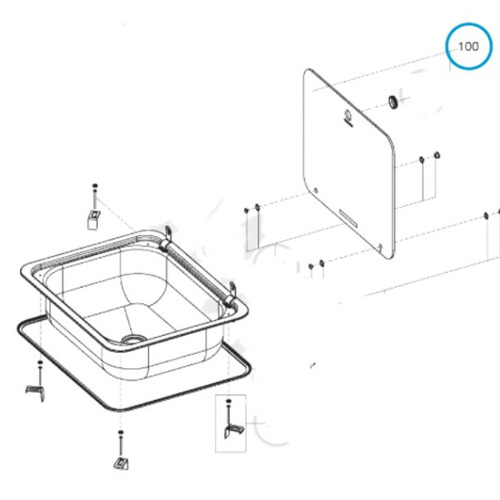 COUVERCLE POUR EVIER - DOMETIC