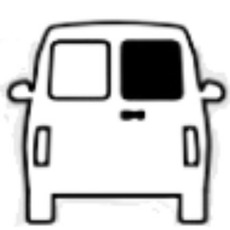 Miniature Baie fixe  - 675 x 495 mm   - PORTE ARRIERE DROIT EN VERRE SECURIT - JUMPY/ EXPERT APRES 2016 N° 2