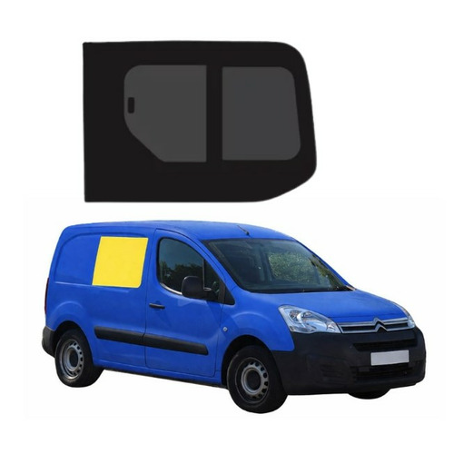 Baie coulissante  - 788 x 550 mm   - PORTE AVANT DROITE EN VERRE SECURIT - BERLINGO CITROEN (2008 - 2018 )