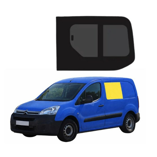 Baie coulissante  - 788 x 550 mm   - PORTE AVANT GAUCHE EN VERRE SECURIT - BERLINGO CITROEN (2008 - 2018)