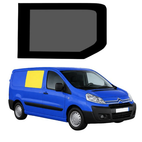 Baie fixe  - 790 x 550 mm   - PORTE AVANT DROITE EN VERRE SECURIT - BERLINGO CITROEN (2008 - 2018 )
