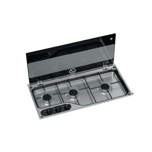 Réchaud - 3 FEUX - 700 x 97 x 350 mm - NOIR - DOMETIC