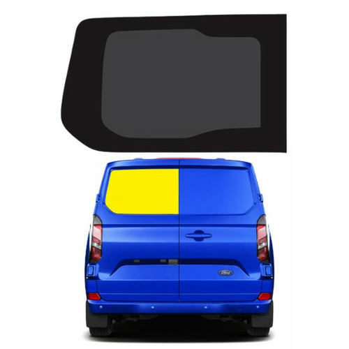 Baie fixe  -  775  x 472 mm  - PORTE ARRIERE GAUCHE EN VERRE SECURIT -  Ford Custom - Depuis 2024
