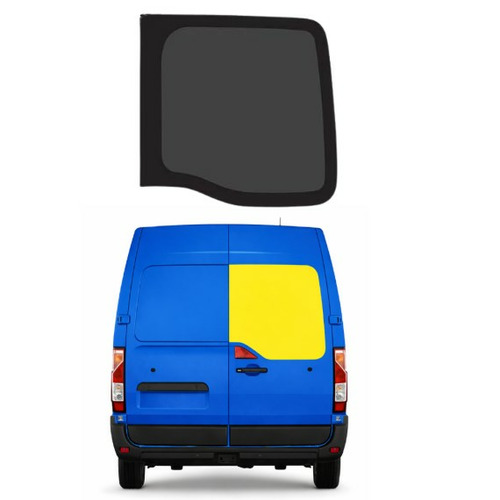 Baie fixe -  ARRIERE DROIT  -  840 X 790 - Renault Master 2010–2025 / Opel Movano 2010–2021 -