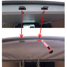 Miniature Moustiquaire porte arrière double de van aménagé | Universel  - VANCABIN N° 6