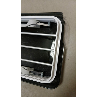 ATTENTION Produit imparfait | LANTERNEAU 500 X 350 TRANSLUCIDE TEINTE AVEC BARRES DE PROTECTION - HARTAL