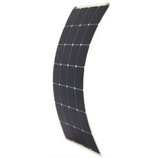 Miniature Panneau souple 12V I 142Wc I cellules Sunpower® back contact I Tedlar blanc I ETFE polymère I AVEC BOITE JONCTION SOUS PANNEAU - ENERGIE MOBILE N° 2