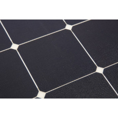 Miniature Panneau souple 12V I 142Wc I cellules Sunpower® back contact I Tedlar blanc I ETFE polymère I AVEC BOITE JONCTION SOUS PANNEAU - ENERGIE MOBILE N° 4