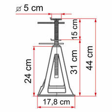 Miniature Chandelles PlLASTIC JACKS (livrées par 4) - FIAMMA N° 1