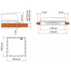 Miniature TURBOVENT 12 Volts 40 X 40 CRISTAL - FIAMMA N° 2