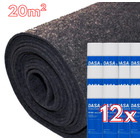 Miniature Pack Aménagement Intérieur : 20 m² de Moquette Extensible NOIRE + 12 Colles Spray Haute Performance N° 0