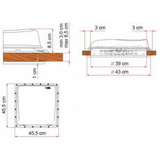 Miniature LANTERNEAU 400 X 400 Avec ventilateur Turbovent 12 Volts blanc - FIAMMA N° 1 Miniature LANTERNEAU 400 X 400 Avec ventilateur Turbovent 12 Volts blanc - FIAMMA N° 1