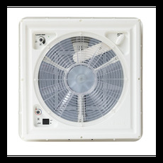 Miniature LANTERNEAU 400 X 400 Avec ventilateur Turbo vent 12 Volts blanc - FIAMMA N° 2