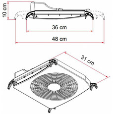 Miniature VENTILATEUR DE LANTERNEAU TURBO KIT - FIAMMA N° 4 Miniature VENTILATEUR DE LANTERNEAU TURBO KIT - FIAMMA N° 4