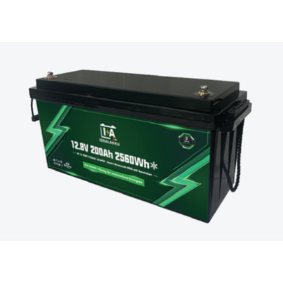 Batterie au lithium IB SERIES LiFePO4 12 V 200 Ah  Smart BMS avec Bluetooth CHAUFFANTE - IDEALAKKU