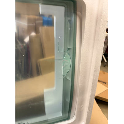ATTENTION Produit imparfait | VITRE DE RECHANGE AVEC FIXATIONS POUR MIDI HEKI BLANC DOMETIC