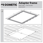 Miniature ATTENTION Produit imparfait | CADRE ADAPTATEUR POUR MIDI HEKI 700 X 500 MM -( Arriere) DOMETIC N° 2