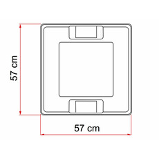 Miniature LANTERNEAU VENT 50 X 50 BLANC - FIAMMA N° 2 Miniature LANTERNEAU VENT 50 X 50 BLANC - FIAMMA N° 2