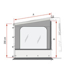 Miniature Side W Pro F80L XL  - 245 à 280 CM -  FIAMMA N° 0