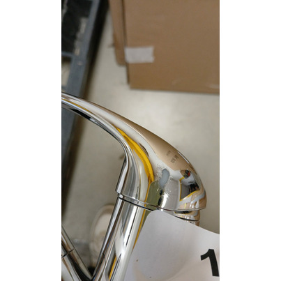 ATTENTION Produit imparfait | ROBINET MITIGEUR ROMA COULEUR METAL BEC LONGEUR 220 MM AVEC CONTACTEUR RACCORD TETINE 10/12mm - COMET
