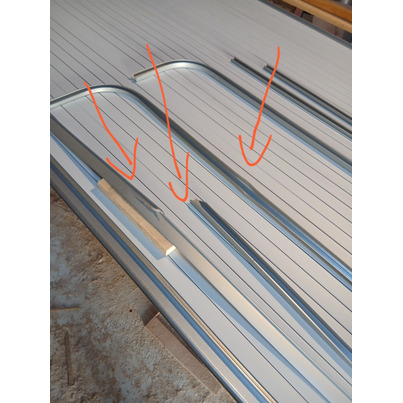 ATTENTION Produit imparfait | Volets roulants pour salles de bains - 198 X 100 cm - CARBEST