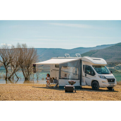 Paroi Latérale Fiamma Side W Pro F45 / F80 | Hauteur de Montage 2250 à 2800 mm | Fenêtre Crystal