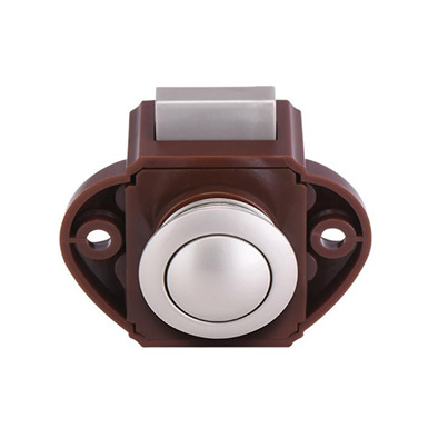 Serrure Mini Push Lock - Φ20 mm - Entraxe de 36 mm - Nickel perlé