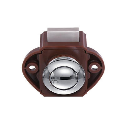 Serrure Mini Push Lock - Φ20 mm - Entraxe de 36 mm - Chrome