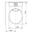 Miniature Pack sanitaire complet : Toilette Premium pivotante à 180° (chasse 12V, système SOG) + Receveur de douche 800 x 700 mm - COTE DROIT N° 2
