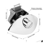 Miniature Serrure bouton poussoir - Push Lock - Φ20 mm - Entraxe de  32,5 mm - Chrome  N° 1