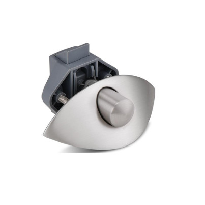 Serrure bouton poussoir - Push Lock - Φ20 mm - Entraxe de  32,5 mm - Nickel Satiné