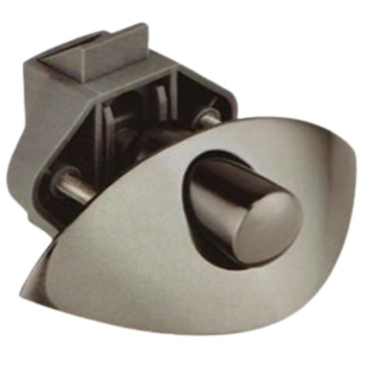 Serrure bouton poussoir - Push Lock - Φ20 mm - Entraxe de  32,5 mm -  Noir métallique