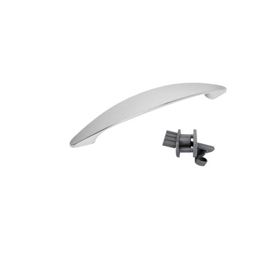 Poignée de serrure de meuble  - Φ20 mm - Entraxe de 128 mm - Satin Nickel