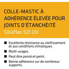 Miniature ATTENTION Produit imparfait | SIKAFLEX 521 UV NOIR - SIKA N° 6