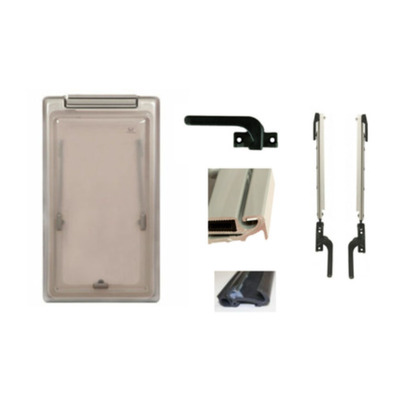 Pack Complet Baie Adria / Plastoform  700x500 | Compas 245mm, Joint de Paroi, Profil Charnière & Fermetures