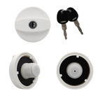 Miniature ATTENTION Produit imparfait | Coupelle de remplissage d'eau noire avec bouchon à clef magnétique blanc diametre 40mm- FAP N° 5