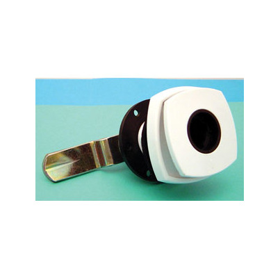 SERRURE CARRE BLANCHE SANS BARILLETS