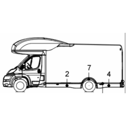 Bas de caisse arrière gauche  — Challenger Magéo Plus 292 (2008)