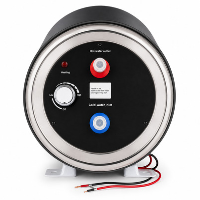 Chauffe-Eau 12V  ComfortWater  -  8 L  - 200W - L'Eau Chaude Autonome pour Van / Camping-car & Bateau